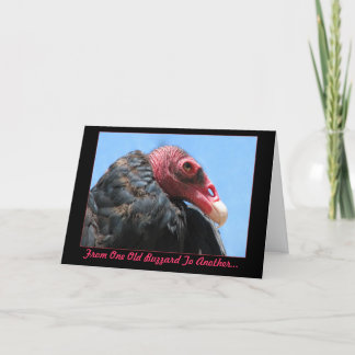 Tarjeta de cumpleaños vieja del halcón