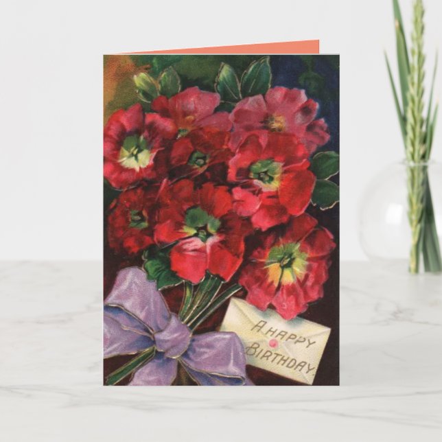 tarjeta de cumpleaños vintage (Anverso)