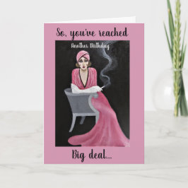 Tarjeta de cumpleaños vintage estándar, tarjeta de