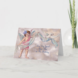Tarjeta de cumpleaños vintage para sobrina nieta c