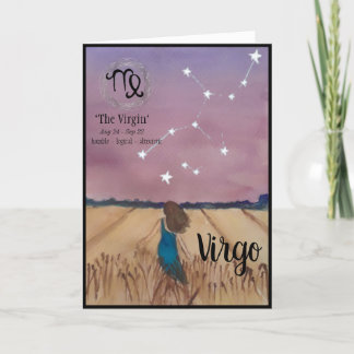 Tarjeta de cumpleaños Virgo
