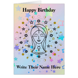 Tarjeta de cumpleaños Virgo Astrology del 23 al 22