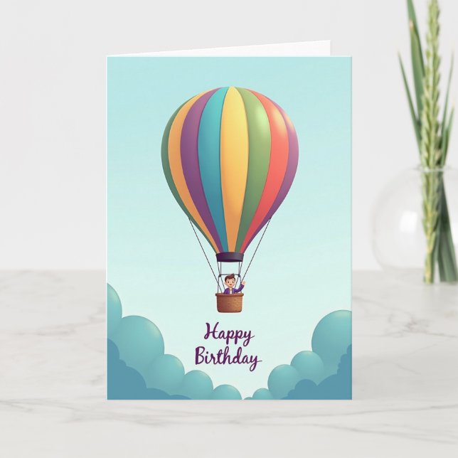 Tarjeta de cumpleaños Vivid Sky (Anverso)