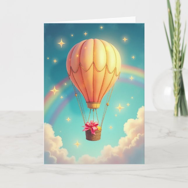 Tarjeta de cumpleaños Vuelo Alegre (Anverso)