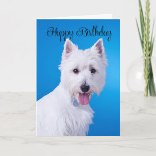 Tarjeta de cumpleaños Westie
