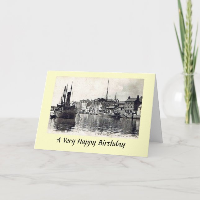 Tarjeta de cumpleaños - Weymouth, Dorset (Anverso)