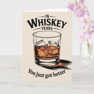 Tarjeta de cumpleaños Whiskey para su papá
