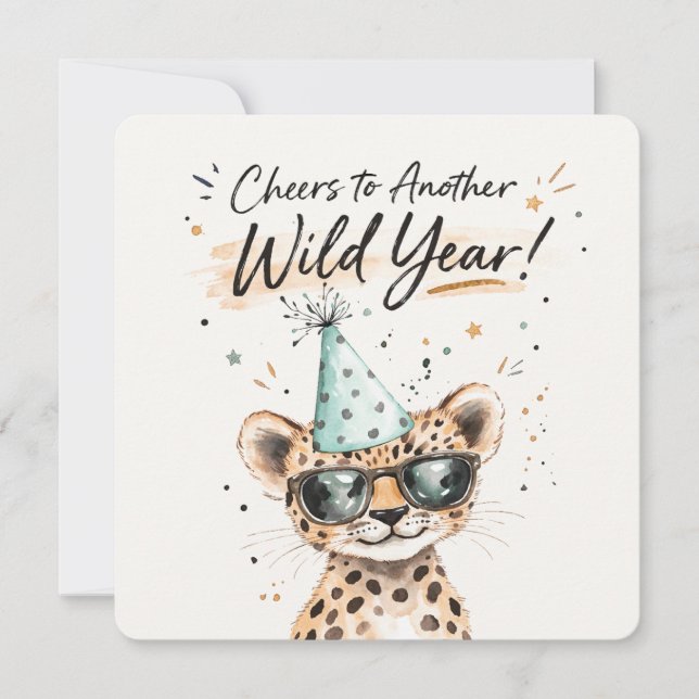 Tarjeta de cumpleaños Wild One Cumpleaños divertid (Anverso)