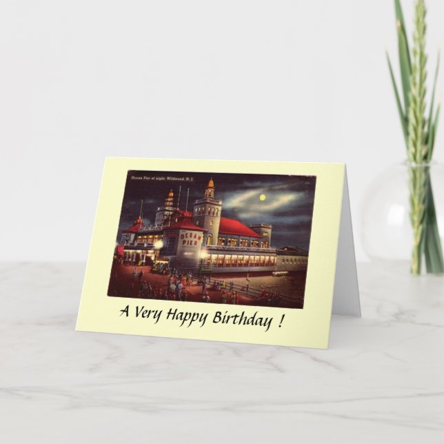 Tarjeta de cumpleaños - Wildwood, NJ (Anverso)