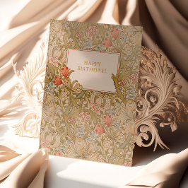Tarjeta de cumpleaños William Morris Strawberry Th