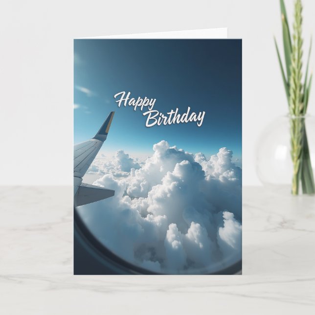 Tarjeta de cumpleaños Winged Sky (Anverso)