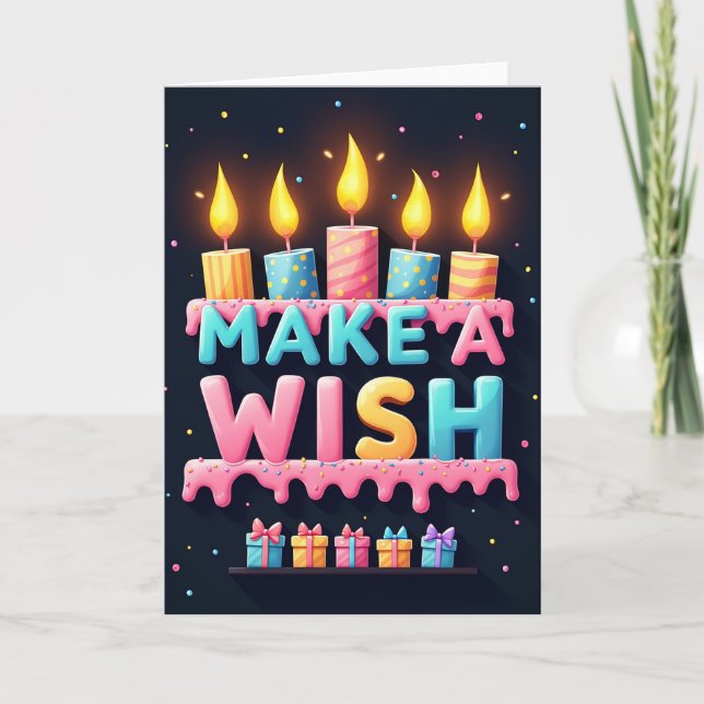 Tarjeta de cumpleaños Wish Sprinkles (Anverso)