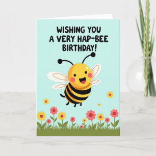 Tarjeta de cumpleaños Wishing Bee