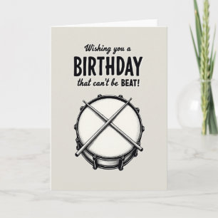 Tarjeta de cumpleaños Witty Drum