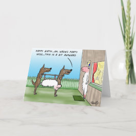 Tarjeta de cumpleaños Wolf