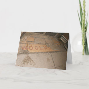 Tarjeta de cumpleaños "WOOLWORTH Sidewalk"