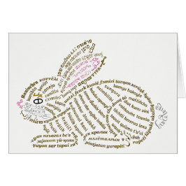 Tarjeta de cumpleaños World Rabbit