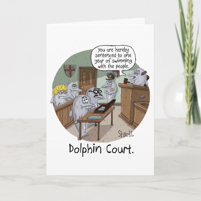 TARJETA DE CUMPLEAÑOS Y REGALO GRACIOSOS CON DELFI (Anverso)