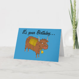 Tarjeta de cumpleaños Yak