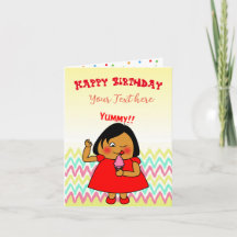 Tarjeta de cumpleaños - Yummy