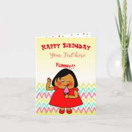 Tarjeta de cumpleaños - Yummy