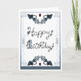 Tarjeta de cumpleaños Zodiac Aquarius