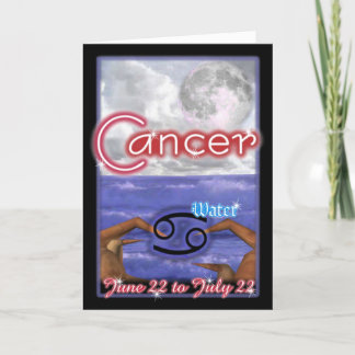 Tarjeta de cumpleaños Zodiac para el cáncer