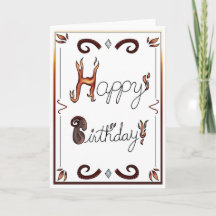 Tarjeta de cumpleaños zodiacal Aries