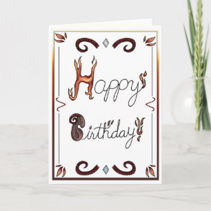 Tarjeta de cumpleaños zodiacal Aries