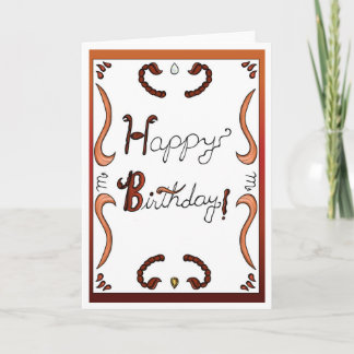 Tarjeta de cumpleaños zodiacal Escorpio