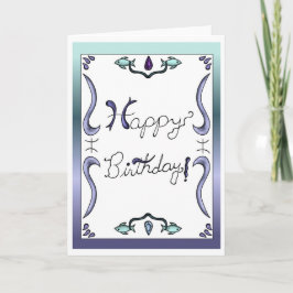Tarjeta de cumpleaños zodiacal Piscis