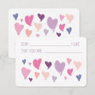 Tarjeta de cumplimiento de San Valentín