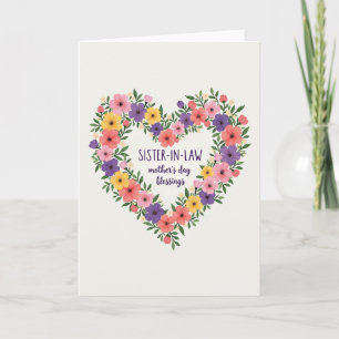 Tarjeta de Cuñada Floral