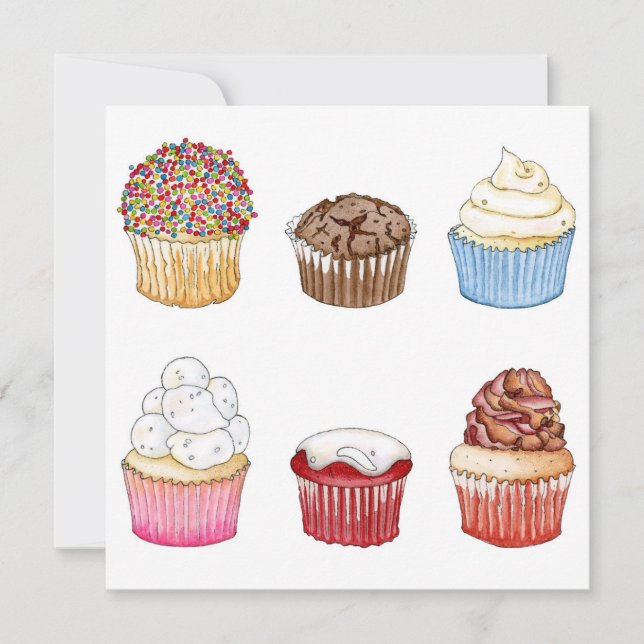 Tarjeta de Cupcake (Anverso)
