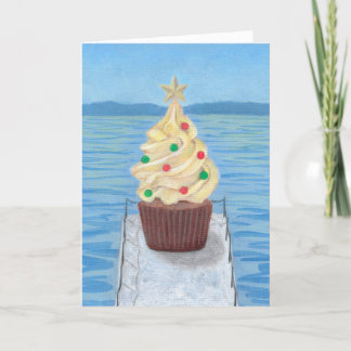 Tarjeta de Cupcake de Navidad #4