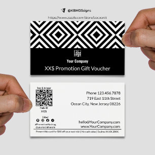 Tarjeta de cupón adaptable para promoción de negoc