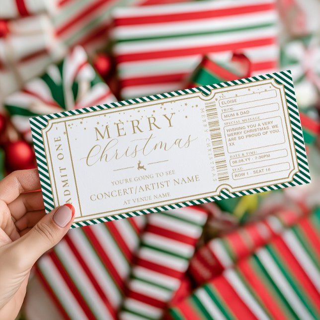 Tarjeta de cupón de regalo de boleto de concierto  (Subido por el creador)