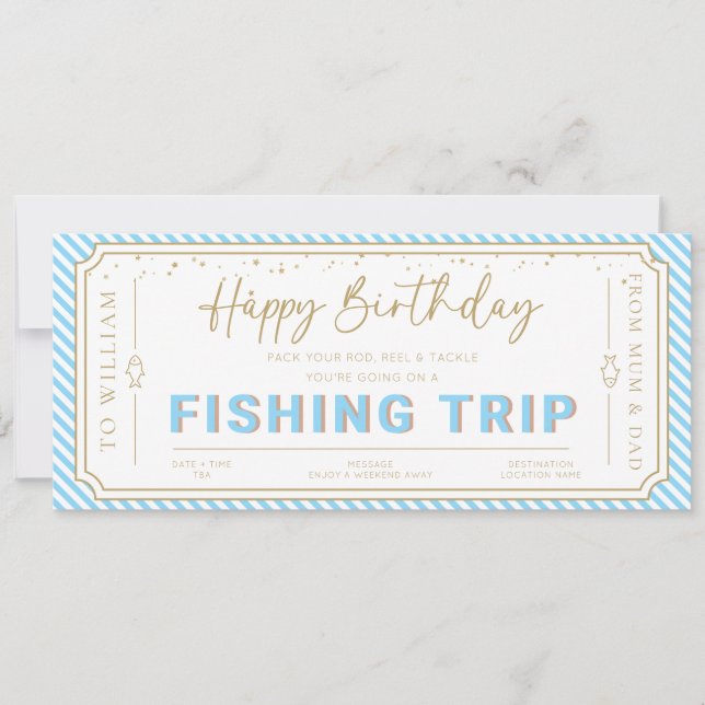 Tarjeta de cupón de regalo de cumpleaños para viaj (Anverso)