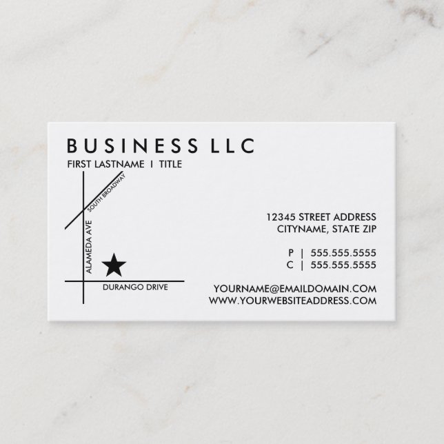 tarjeta de cupón de tres calles (Anverso)