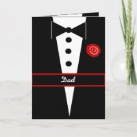 Tarjeta de DAD Be My Best Man con Tux y Rosa