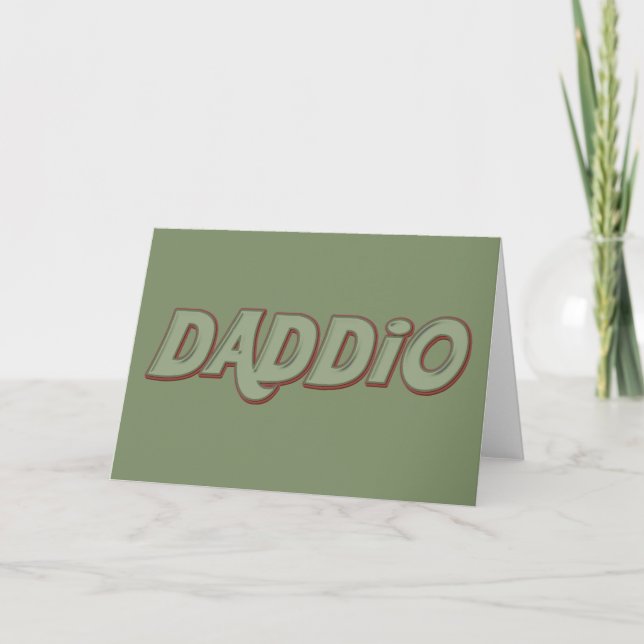 Tarjeta de Daddio (Anverso)