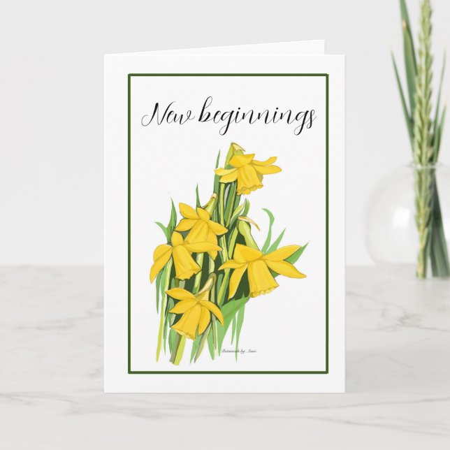 Tarjeta de Daffodil (Anverso)