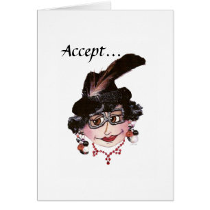 Tarjeta de Dama de Aceptación Humorística