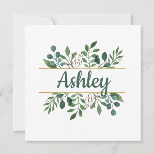 Tarjeta de Dama de Honor con Nombre Personalizado