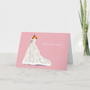 Tarjeta de Dama de Honor con Vestido Gratis