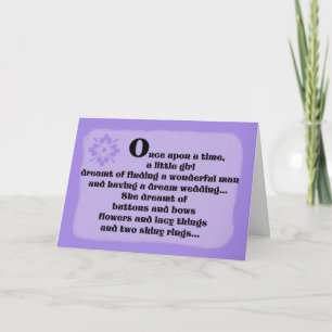 Tarjeta de Dama de Honor -- Érase una Vez en Púrpu