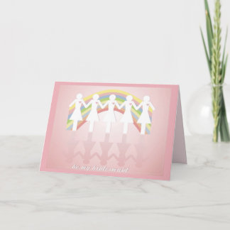 Tarjeta de Dama de Honor para Mejores Amigas