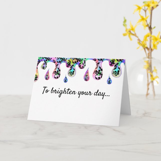 Tarjeta de Damasco para la cosecha de leña (flor amarilla)