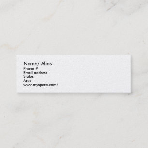 Tarjeta de datación para las reuniones rápidas -