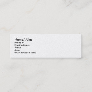 Tarjeta de datación para las reuniones rápidas -